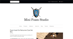 Desktop Screenshot of minifoam.com